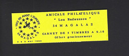 CARNET PRIVE MARIANNE BRIAT MAGALAS 1993 EN AVANT L'EUROPE CARNET FERME - Andere & Zonder Classificatie