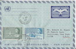 BAT, Aérogramme Des N.U. Obl. Signy Is. Le 7 DE 64 Sur TP N° 5 (Monoplan), 6 (J. Biscoe) - Covers & Documents