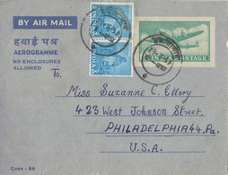 India Luchtpostbrief  29-3-1957 Naar USA (561) - Other & Unclassified