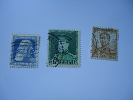 BELGIUM   3 USED STAMPS PERFINS  2 SCAN - Ohne Zuordnung