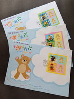 Hong Kong Dress Bear Up 2006 Cartoon Costume Boat Flower Bears Toy Children (FDC Set) *see Scan - Covers & Documents
