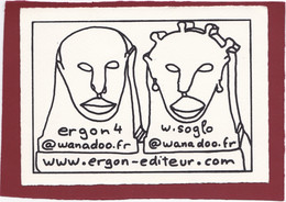 ILLUSTRATEUR ERGON CARTE COLLECTIONNEUR VOEUX D'ERGON EN 2002 - Ergon