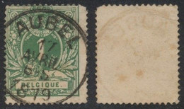 émission 1869 - N°26 Obl Simple Cercle "Aubel" - 1869-1888 Lying Lion