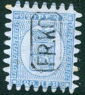 FINLAND 1866 20 P. Blue, Roulette III Fine Used.  Michel 8Bx. - Gebraucht