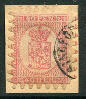 FINLAND 1866 40 P. Rose Roulette III, Used On Piece.  Michel 9 Cx - Gebraucht