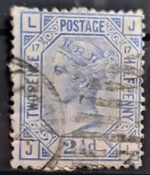 GREAT BRITAIN 1880 - Canceled - Sc# 68, Plate 17 - 2.5d - Used Stamps