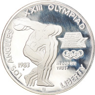 Monnaie, États-Unis, Jeux Olympiques - Lanceur De Disques, Dollar, 1983, U.S. - Commemoratives