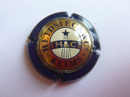 Plaque De Muselet Capsule Caps - Champagne Charles Heidsieck Et Compagnie Reims - Violet - Heidsieck, Charles