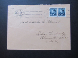 Böhmen Und Mähren 1942 Hitler Nr. 91 (2) MeF Ortsbrief Prag / Praha Vinohrady - Covers & Documents
