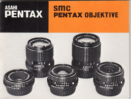 Asahi Pentax SMC Objectives Manual Instructions Book Prospect - Sonstige & Ohne Zuordnung