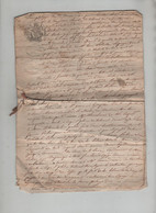 Acte 1847 Crozet Lepage Au Versoud Dizazeret Bertet Riban Ribau - Documents Historiques