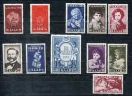 F0905 - SAAR - Lot Mit Postfrischen Ausgaben (Mi. 317, 318, 338-340, 341, 342, 343, 344-346) - Sonstige & Ohne Zuordnung