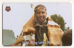 LESOTHO REF MV CARDS LES-03 M30 H.M. KING LETSIE III - Lesotho