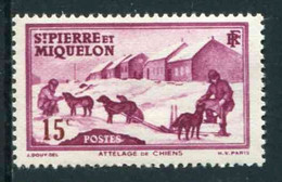 TIMBRE** De 1938 De ST-PIERRE Et MIQUELON "15 C. - Attelage" - Unused Stamps