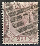 GREAT BRITAIN 1875 - Canceled - Sc# 67, Plate 4 - 2.5d - Used Stamps