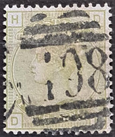 GREAT BRITAIN 1877 - Canceled - Sc# 70, Plate 15 - 4d - Used Stamps