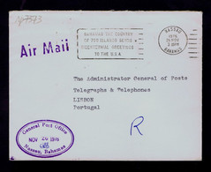 BAHAMAS Nassau Slogan Pmk "700 Islands-greetings USA" 1976 Géographie Géologie Official General Post Office Cover Sp7373 - Eilanden