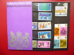 GREAT BRITAIN YEAR PACK 1970 6 COMPLETE MINT SETS BY GPO - ...-1840 Precursores