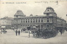 02 - 2021 - BELGIQUE - BRUXELLES - GARES - Gare Du Nord En 1909 - Public Transport (surface)