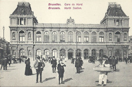 02 - 2021 - BELGIQUE - BRUXELLES - GARES - Gare Du Nord - Belle Animation - Nahverkehr, Oberirdisch