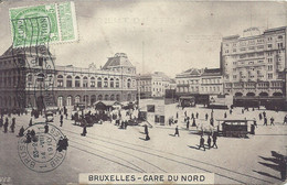 02 - 2021 - BELGIQUE - BRUXELLES - GARES - Gare Du Nord -  Animation - Nahverkehr, Oberirdisch