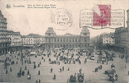 02 - 2021 - BELGIQUE - BRUXELLES - GARES - Gare Du Nord Et Place Rogier - - Public Transport (surface)