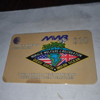 Diego Garcia-cable A Wireless-(5)-($10)-(dg59-21010)-used Card+1card Prepiad Free - Diego-Garcia