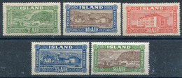 ICELAND 1925 Views  Definitive LHM / *.  Michel 114-18 - Neufs