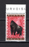 RUANDA-URUNDI   N° 205   NEUF SANS CHARNIERE   COTE 0.15€   SINGE ANIMAUX - Unused Stamps