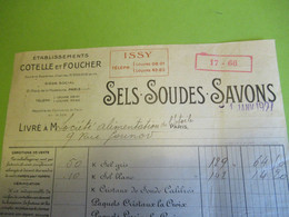 Bon De Livraison/ Produit D'Entretien/Cotelle Et Foucher/Sels Soudes Savons/Place Madeleine/Paris/1927     FACT435 - Perfumería & Droguería