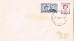 39298. Carta CHRISTCHURCH (New Zealand) 1953. Stamps Royal Visit - Storia Postale