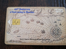 MAURITIUS CHIPCARD 500UNITS /400TH ANNIVERSARY OF DUTCH LANDING IN MAURITIUS      **4767 ** - Maurice