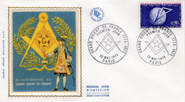 FDC -BICENTENAIRE DU GRAND ORIENT DE FRANCE. -12/05/1973 - 1970-1979