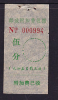 CHINA CHINE GUANGXI  ADDED CHARGE LABEL (ACL)  0.05 YUAN - Autres & Non Classés