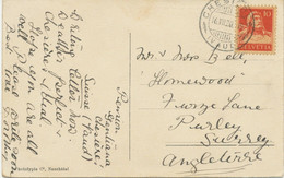 SCHWEIZ CHESIÈRES / (VAUD) Seltene K2 1920 AK Chesières Hôtel Belvédère, Pension - Brieven En Documenten