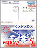 EXPO'67 - MONTREAL, CANADA. FDC Monteral 1967 - 1967 – Montréal (Canada)