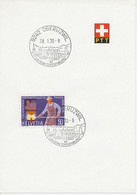 SCHWEIZ "9242 OBERUZWIL / IM / UNTERN TOGGENBURG - 28.1.70" SST PTT-Sonderkarte - Covers & Documents