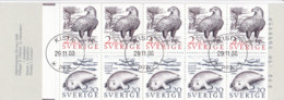 Schweden, 1988, 1479/80 MH 130, Used Oo.  Natur – Seeadler/Kegelrobbe - Unclassified