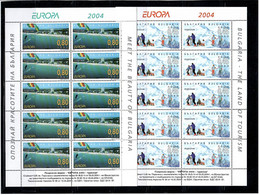 Bulgaria 2004 . EUROPA CEPT - Holidays . 2 M/S Of 10 - Neufs