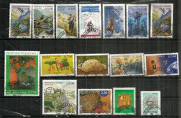 Année Complète 2003, 16 Timbres Oblitérés 1 ère Qualité.Tour De France,saut à La Perche,groseilles,Gaughin,etc - Usati