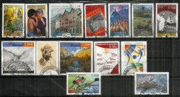 Année Complète 2004 (14 Timbres Oblitérés) Vall Del Madriu Unesco Heritage,Athens Olympics,Enfants Du Monde,etc - Used Stamps