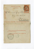 1897 Carte Lettre - Kaartbrief Van GAND STATION Naar St NICOLAS - Naar Lucien Reychler - Errors & Oddities