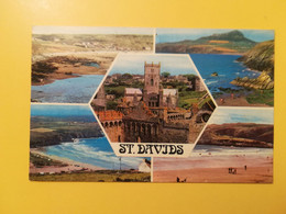 CARTOLINA POSTCARDS GRAN BRETAGNA GREAT BRITAIN 1980 GALLES ST. DAVIDS BOLLO QUEEN ELIZABETH - Pembrokeshire