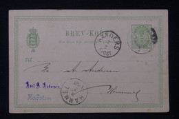 DANEMARK - Entier Postal De Handers Pour Hamel - L 88275 - Postwaardestukken