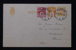DANEMARK - Entier Postal + Compléments De Helsinki Pour La France En 1919 - L 88280 - Postwaardestukken