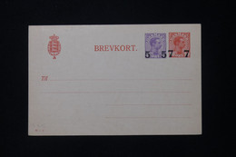 DANEMARK - Entier Postal Surchargé Non Circulé - L 88297 - Postwaardestukken