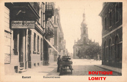 Allemagne Rastatt Kaiserstrasse Cpa Carte Animée - Rastatt