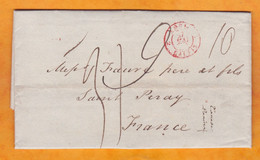 1840 - QV - Lettre Pliée Avec Correspondance En Anglais Et Sa Traduction De Bristol Vers St Peray, Ardèche - White Wine - ...-1840 Préphilatélie