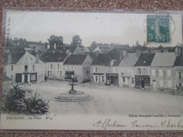 Courson . La Place . Dos 1900 - Courson-les-Carrières