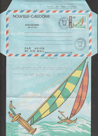 Nouvelle-Calédonie 1986. Aérogramme à 65 F Légende Nouvelle-Calédonie Régates - Aerograms